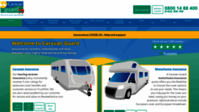 What Caravanguard.co.uk website looked like in 2020 (3 years ago)