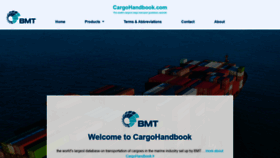 What Cargohandbook.com website looked like in 2020 (3 years ago)