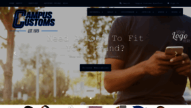 What Campuscustoms.com website looked like in 2020 (3 years ago)