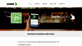 What Crave-emenu.com website looked like in 2020 (3 years ago)