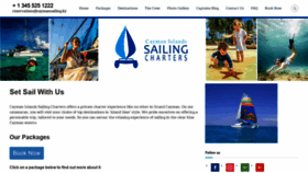 What Caymansailing.ky website looked like in 2020 (3 years ago)