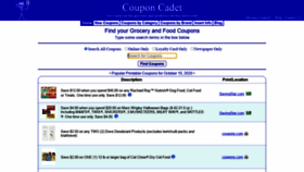 What Couponcadet.com website looked like in 2020 (3 years ago)