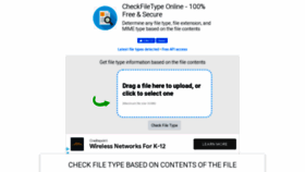 What Checkfiletype.com website looked like in 2020 (3 years ago)