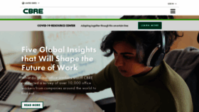 What Cbre.com website looked like in 2020 (3 years ago)