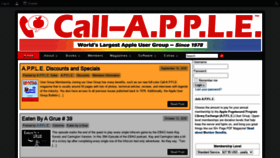 What Callapple.org website looked like in 2020 (3 years ago)