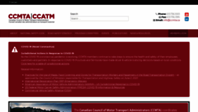 What Ccmta.ca website looked like in 2020 (5 years ago)