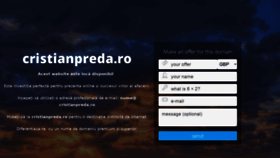 What Cristianpreda.ro website looked like in 2020 (3 years ago)
