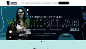 What Catolicadefortaleza.edu.br website looked like in 2020 (3 years ago)
