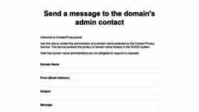 What Contactprivacy.email website looked like in 2020 (3 years ago)