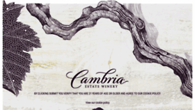 What Cambriawines.com website looked like in 2020 (3 years ago)