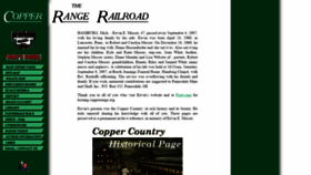What Copperrange.org website looked like in 2020 (4 years ago)