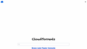 What Cloudtorrents.com website looked like in 2020 (3 years ago)