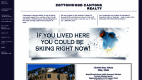 What Cottonwoodcanyonsrealty.com website looked like in 2020 (3 years ago)