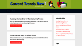What Current-trends-now.com website looked like in 2020 (3 years ago)