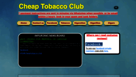 What Cheaptobacco.club website looked like in 2020 (3 years ago)