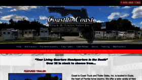 What Coasttocoasttrailer.com website looked like in 2020 (3 years ago)