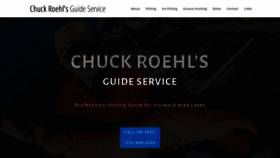 What Chuckroehlsguideservice.com website looked like in 2020 (3 years ago)