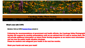 What Cvps.org website looked like in 2020 (3 years ago)