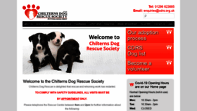What Chilternsdogrescue.org.uk website looked like in 2020 (3 years ago)