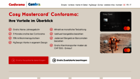 What Cosycard.ch website looked like in 2020 (3 years ago)