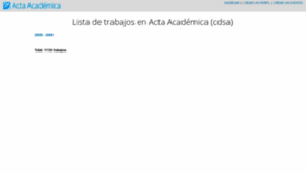 What Cdsa.aacademica.org website looked like in 2020 (3 years ago)