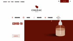What Cognac.fr website looked like in 2020 (3 years ago)