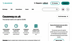 What Causeway.co.uk website looked like in 2020 (3 years ago)