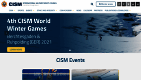 What Cismmilsport.org website looked like in 2020 (3 years ago)