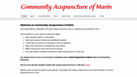 What Communityacupunctureofmarin.com website looked like in 2020 (3 years ago)