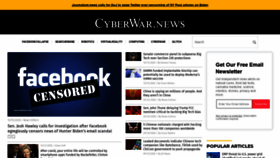 What Cyberwar.news website looked like in 2020 (3 years ago)
