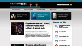 What Costruireweb.it website looked like in 2020 (3 years ago)