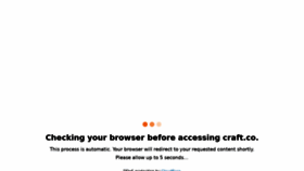 What Craft.co website looked like in 2020 (3 years ago)