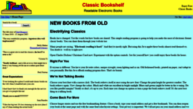 What Classicbookshelf.com website looked like in 2020 (3 years ago)