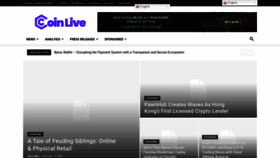 What Coinlive.com website looked like in 2020 (3 years ago)
