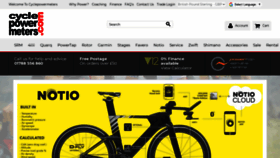 What Cyclepowermeters.com website looked like in 2020 (3 years ago)