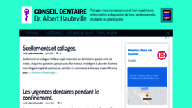 What Conseildentaire.com website looked like in 2020 (3 years ago)