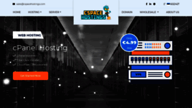 What Cspacehostings.com website looked like in 2020 (3 years ago)