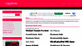 What Copyfonts.com website looked like in 2020 (3 years ago)