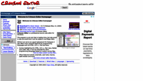 What Crimsoneditor.com website looked like in 2020 (3 years ago)