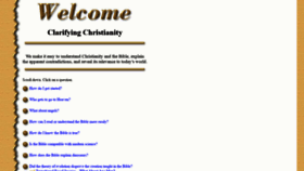 What Clarifyingchristianity.com website looked like in 2020 (3 years ago)