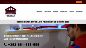 What Chauffagiste.lu website looked like in 2020 (3 years ago)