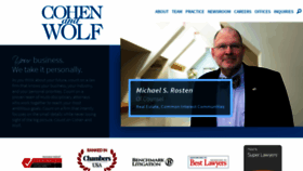 What Cohenandwolf.com website looked like in 2020 (3 years ago)