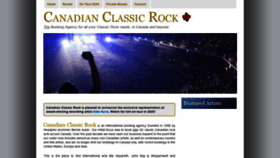 What Canadianclassicrock.com website looked like in 2020 (3 years ago)