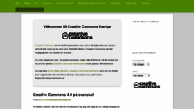 What Creativecommons.se website looked like in 2020 (3 years ago)