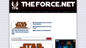 What Cgi.theforce.net website looked like in 2020 (3 years ago)