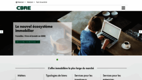 What Cbre.fr website looked like in 2020 (3 years ago)