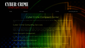 What Cybercrimecomplaintcenter.com website looked like in 2020 (3 years ago)