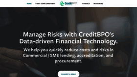 What Creditbpo.com website looked like in 2020 (3 years ago)
