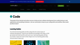 What Code.tutsplus.com website looked like in 2020 (3 years ago)