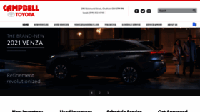 What Campbelltoyota.ca website looked like in 2020 (3 years ago)